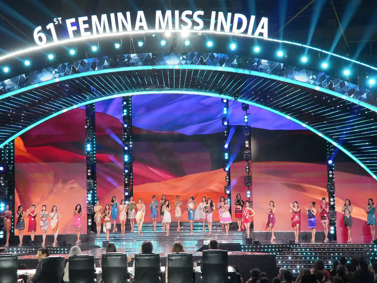 61st Femina Miss India State Winners Shine in Vishwa Sutra – Weaves of India for the World Round