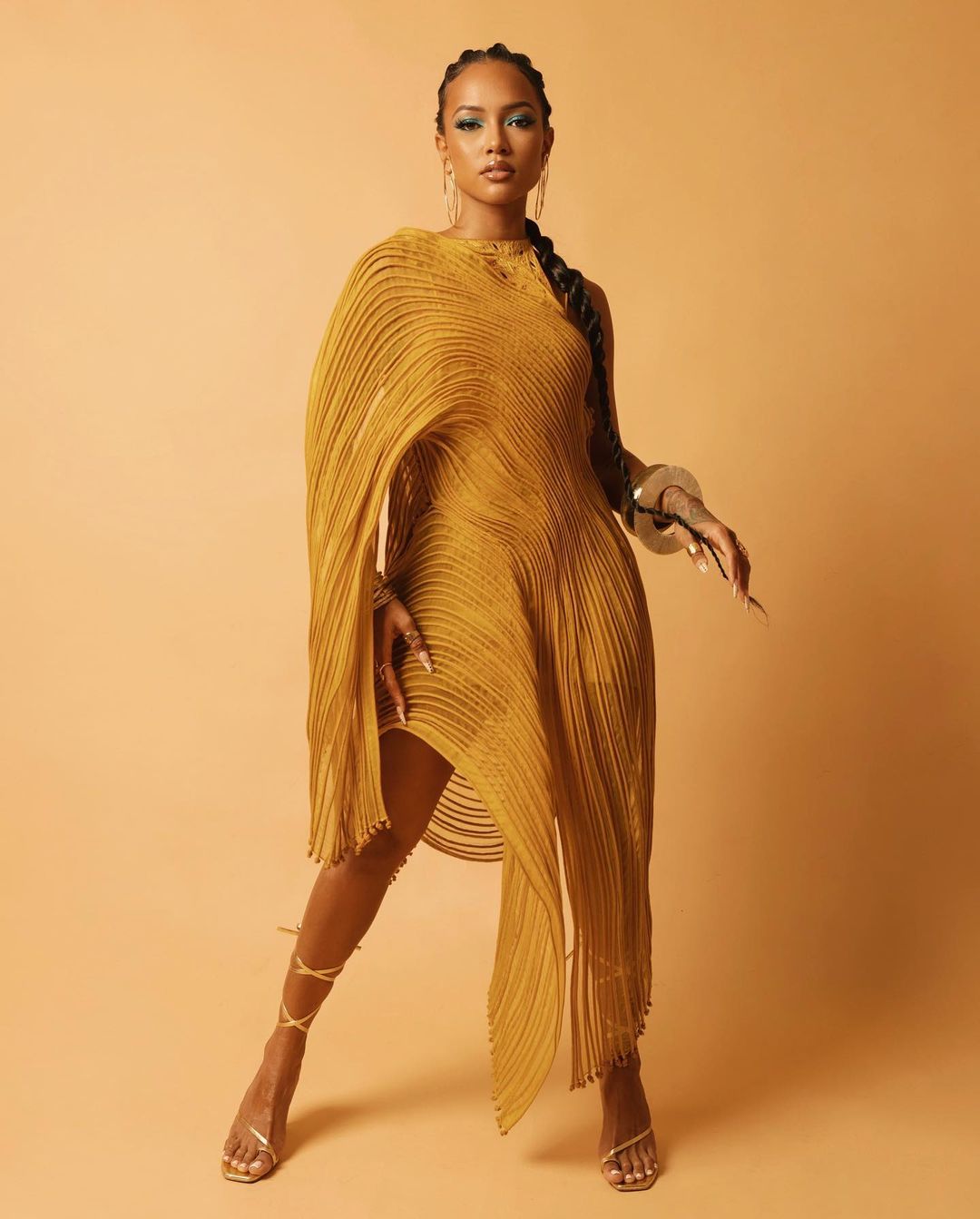 Corded Asymmetric Dress