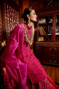 Coral Lehenga with Corded Blouse