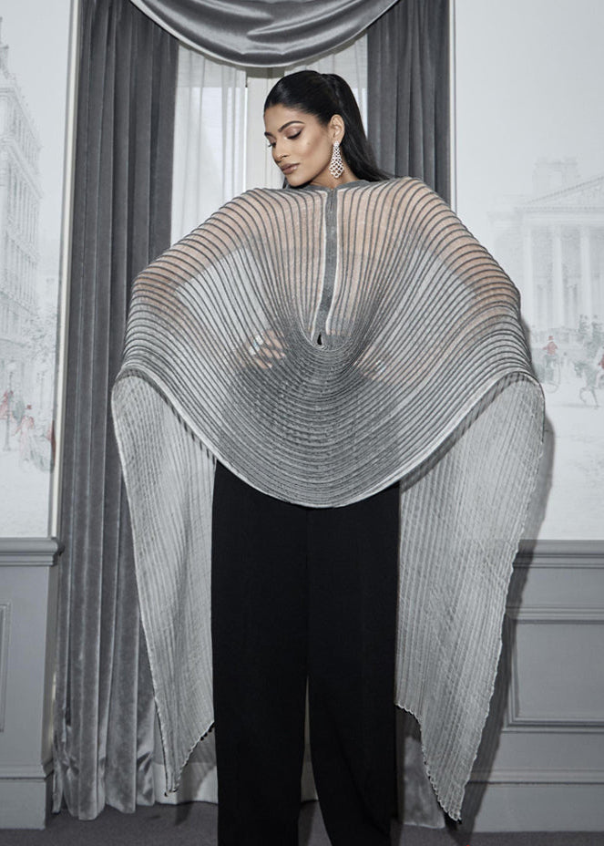 Contrast Corded Dupatta Cape