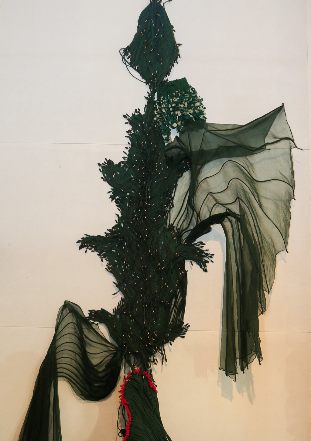 Forest Green Coral textile