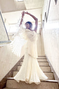 Off-White Shell Gown