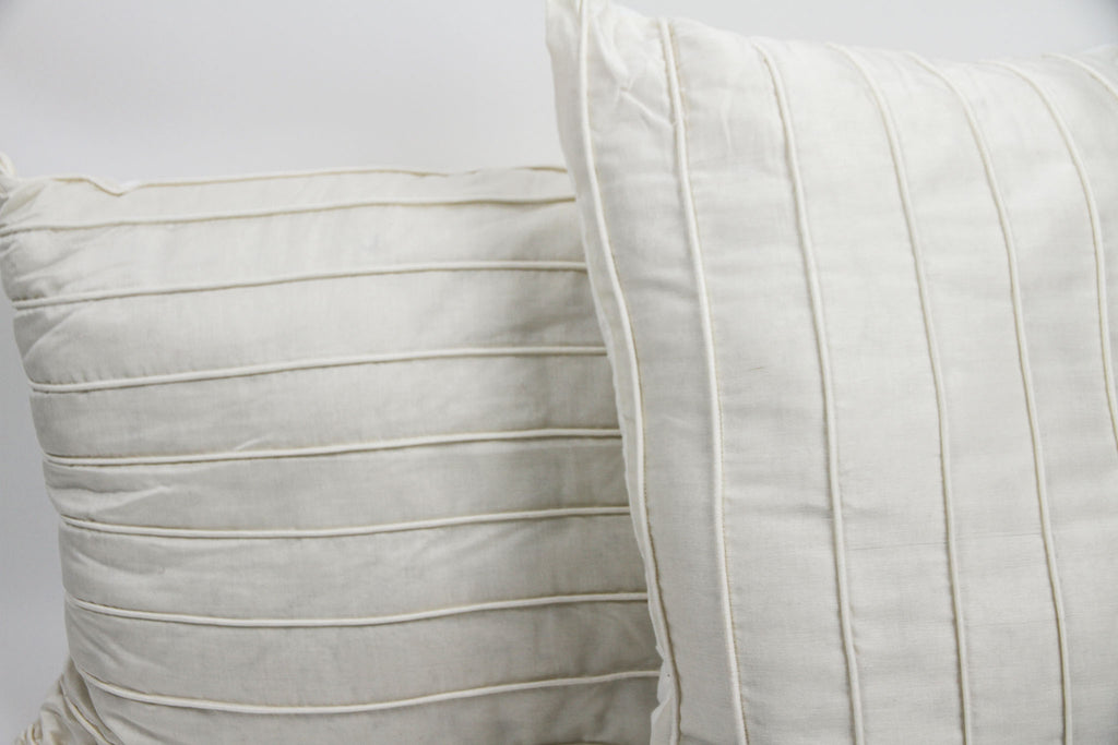 Pleated Silk Cushion