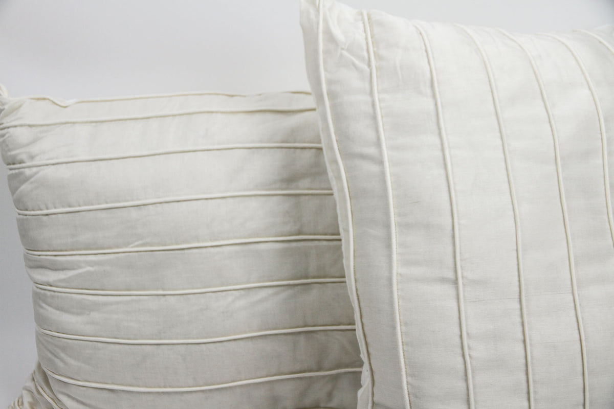 Pleated Silk Cushion