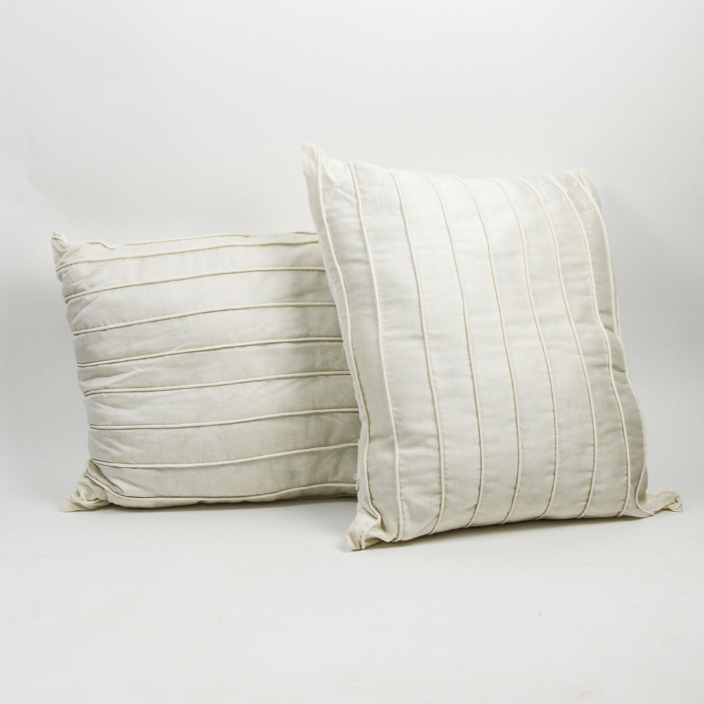 Pleated Silk Cushion