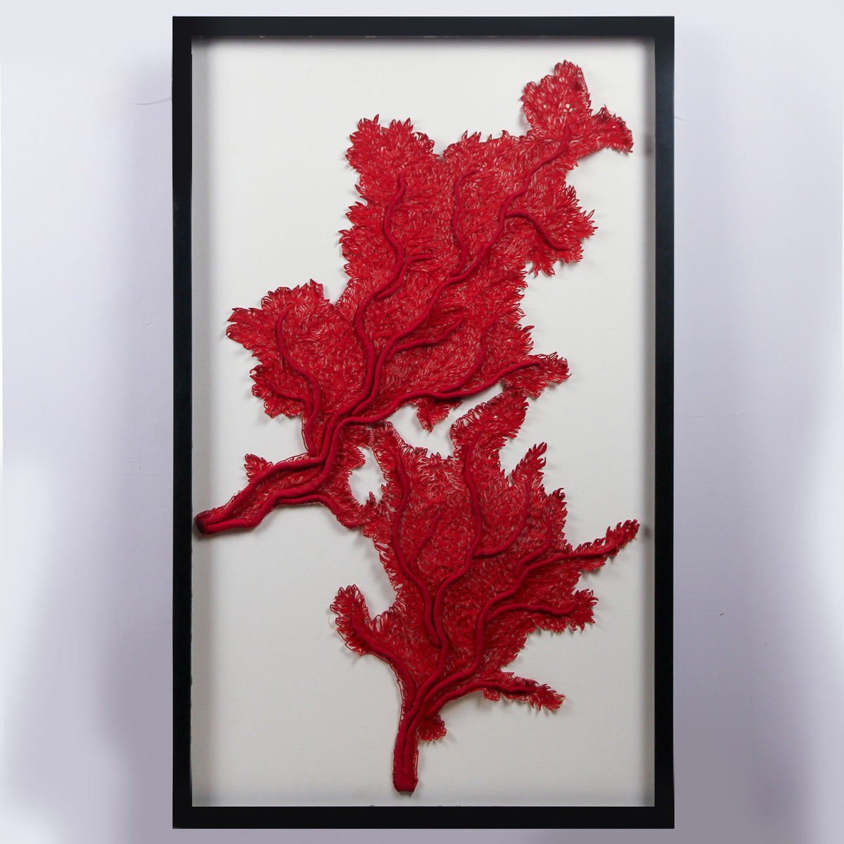 Framed Abyss Red Coral