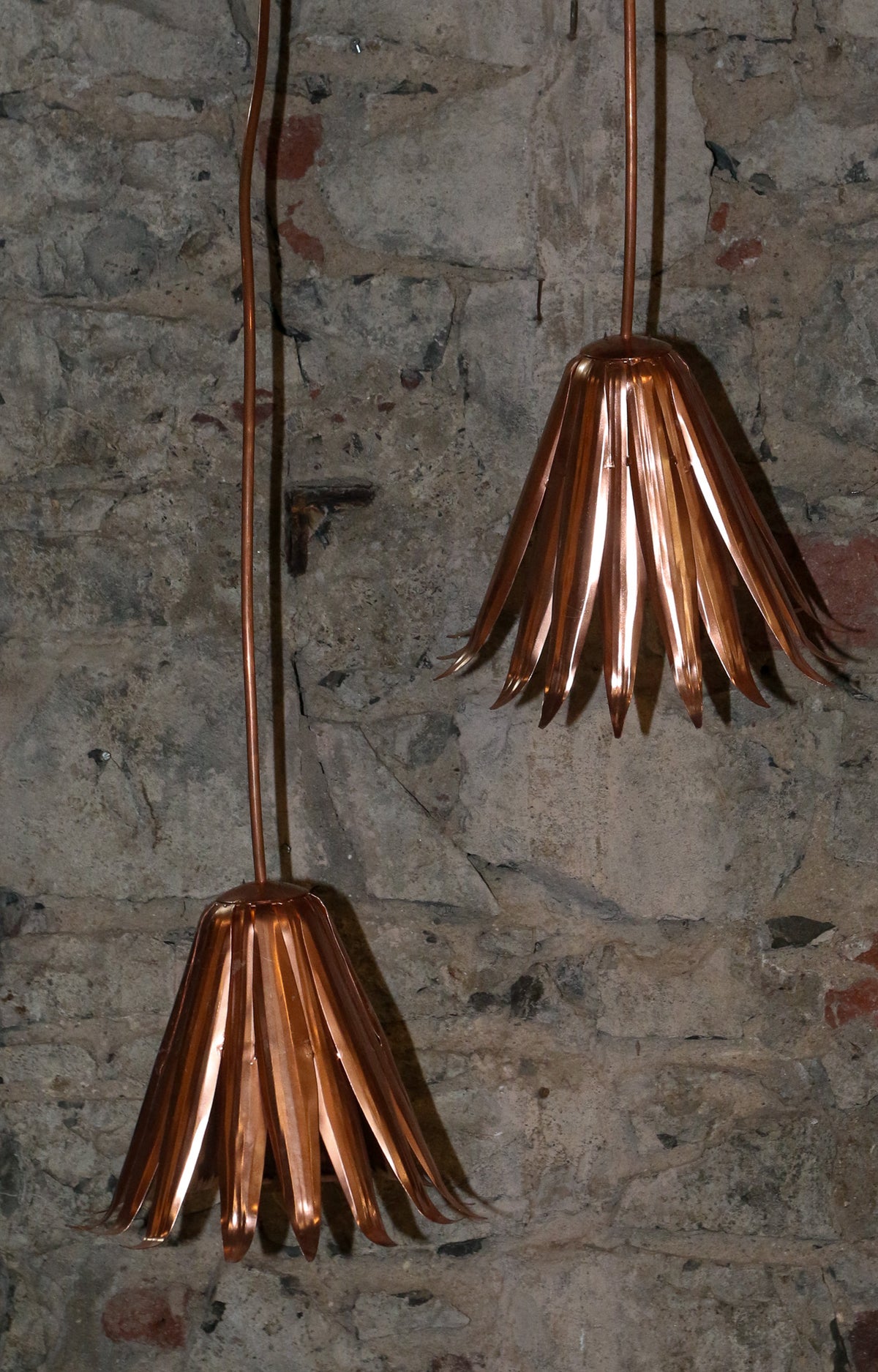 Phool Copper Lamp