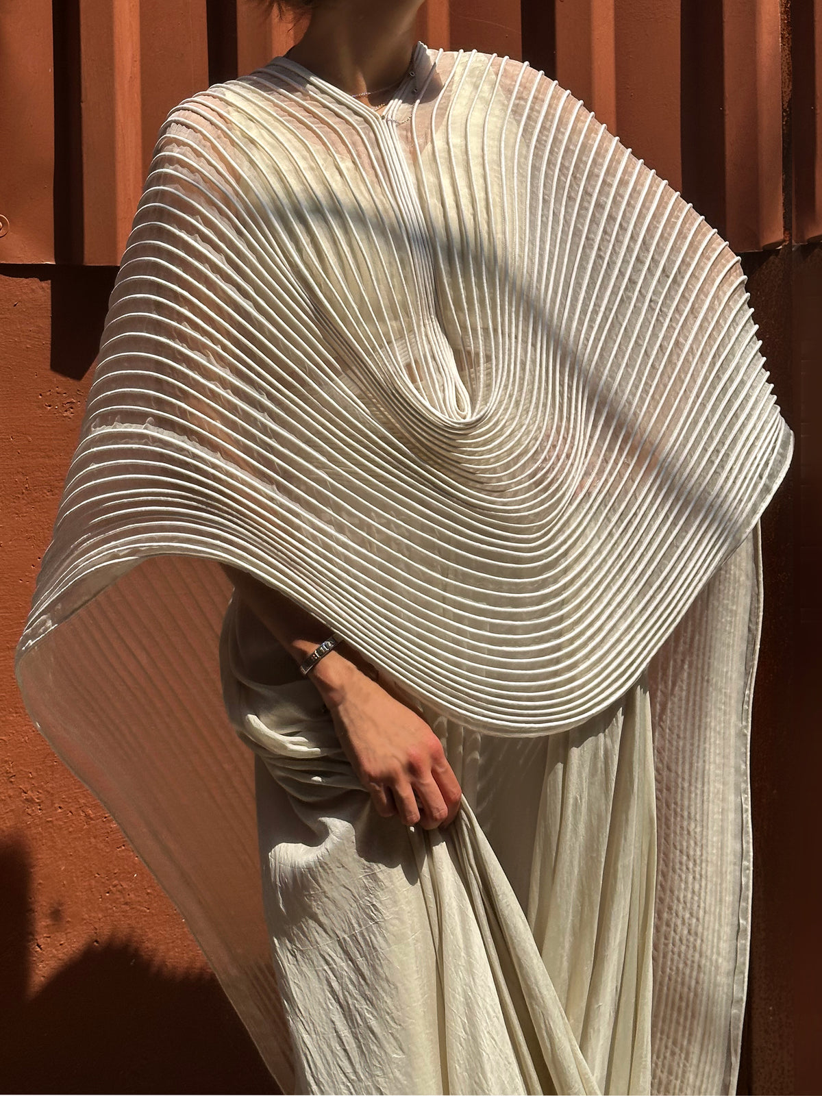 Corded Dupatta Cape Set