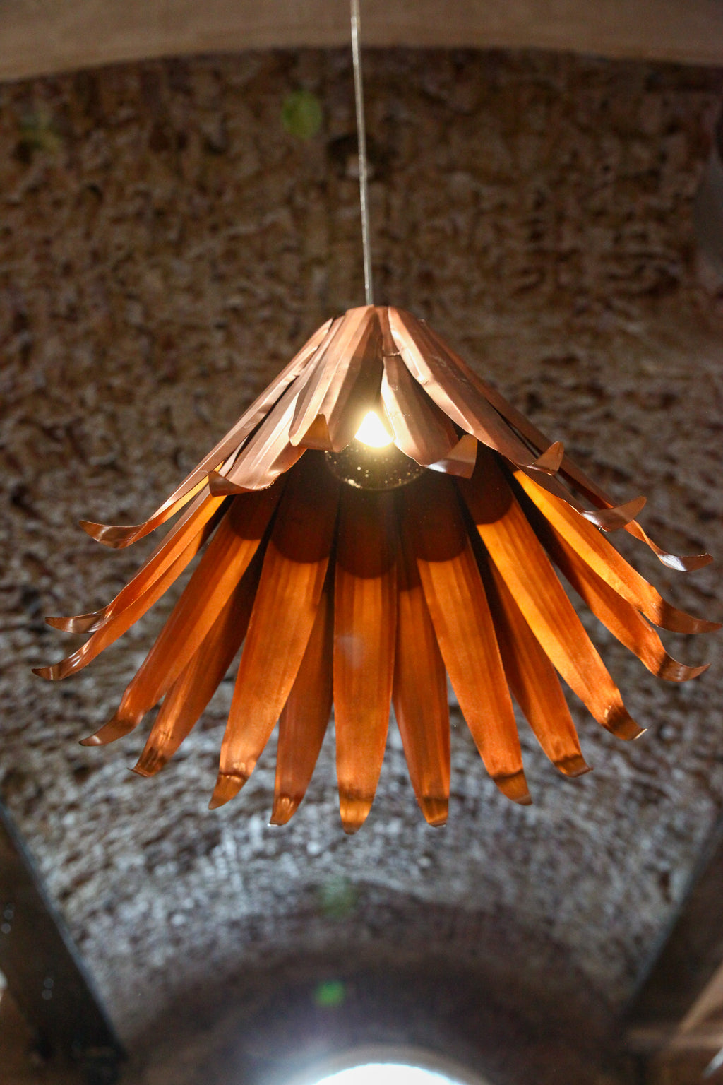 Phool Copper Lamp