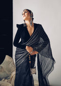 Contrast Corded Silk Saree