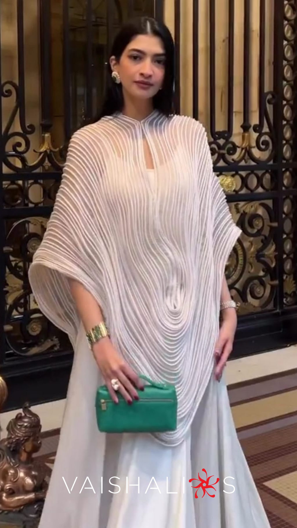 Corded Dupatta Cape Set