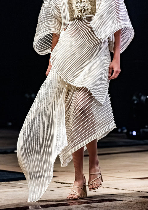 Asymmetrical Corded Skirt