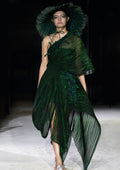 Abyss Asymmetric Corded Dress