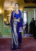 Dual Tone Shimmering Jacket & Trouser Set