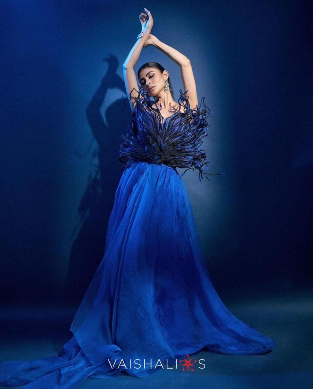 Cobalt Blue Coral Gown