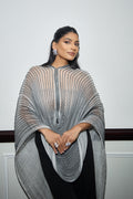 Contrast Corded Dupatta Cape