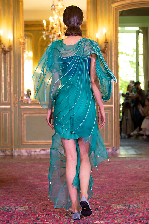 Blue Corded Dress