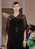 Black Corded Dupatta Cape