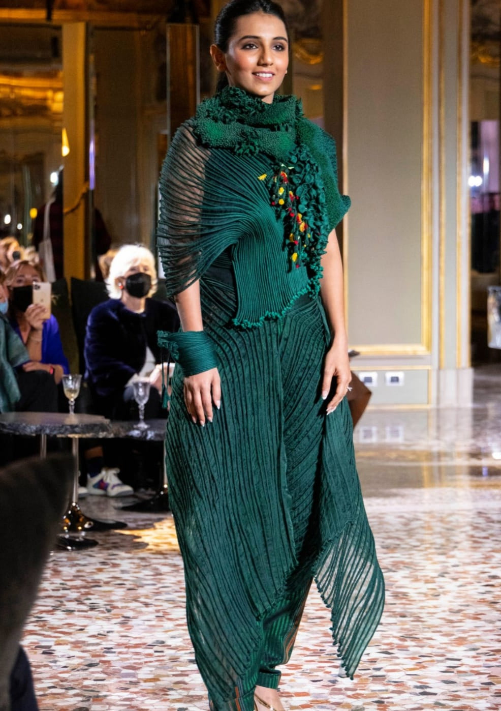 Green Mushroom Corded top with Corded Pants